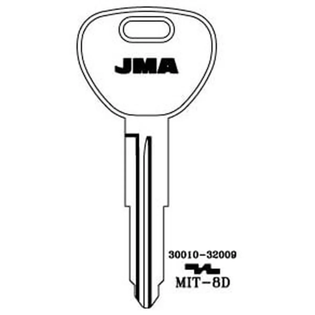 JMA MIT-8D Mitsubishi Vehicle Key Blank