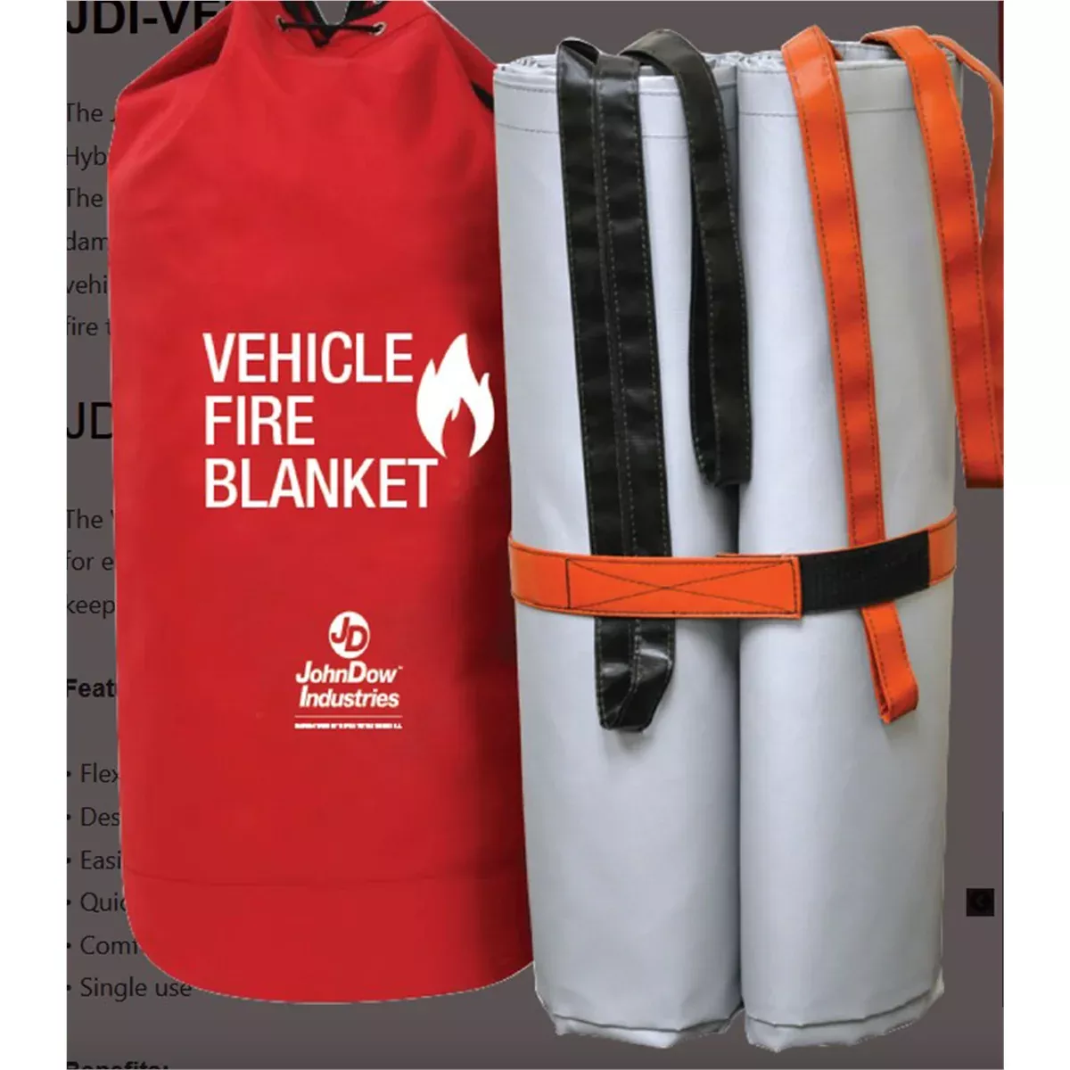 John Dow Vehicle Fire Blanket DOWJDI-VFB1