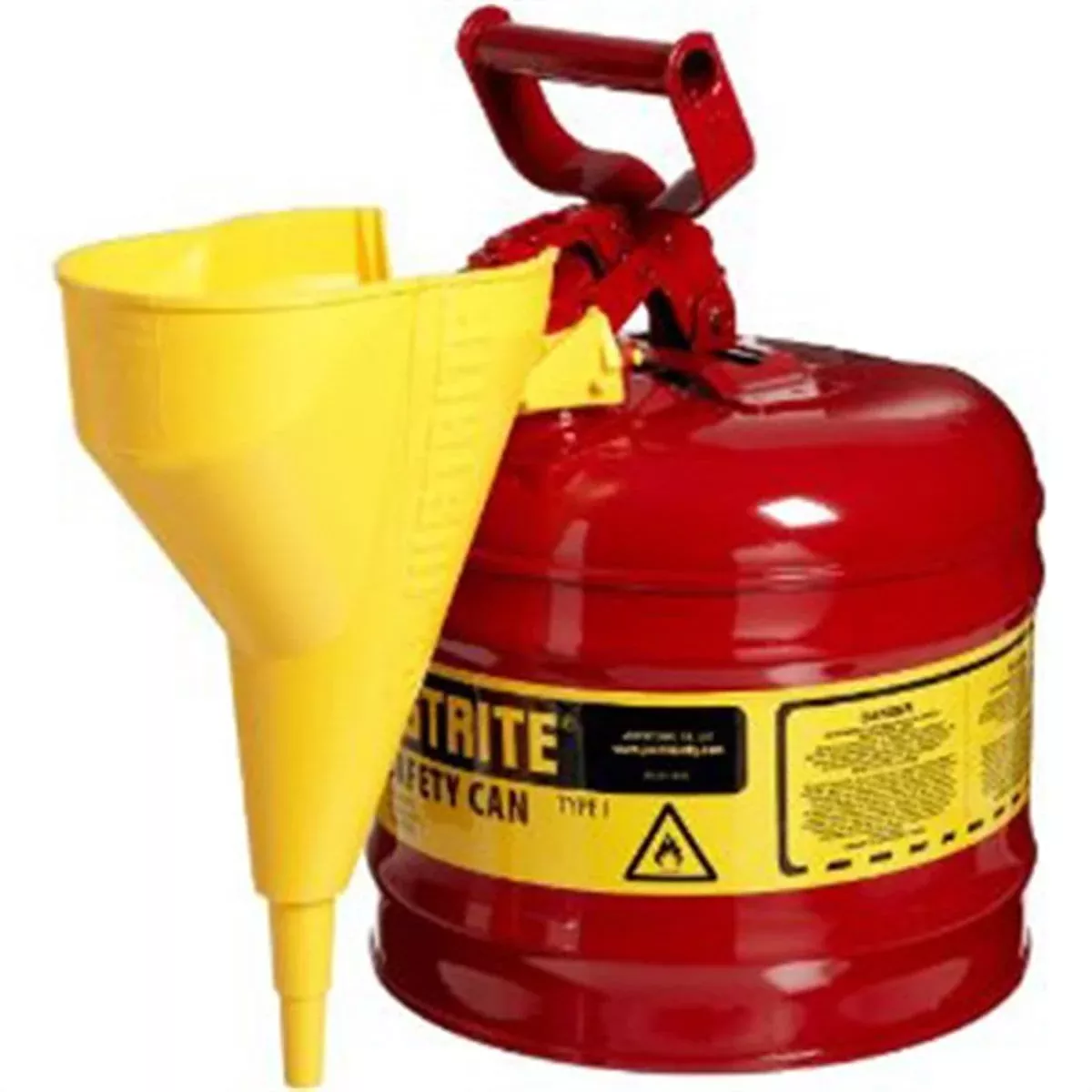 Justrite Mfg. Co. 7120110 Red Safety Can W/Funnel