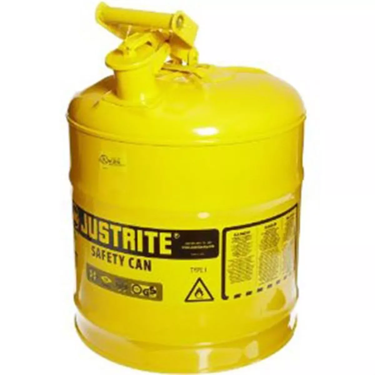 Justrite Mfg. Co. 7150200 5Gal/19L Safety Can Yellow