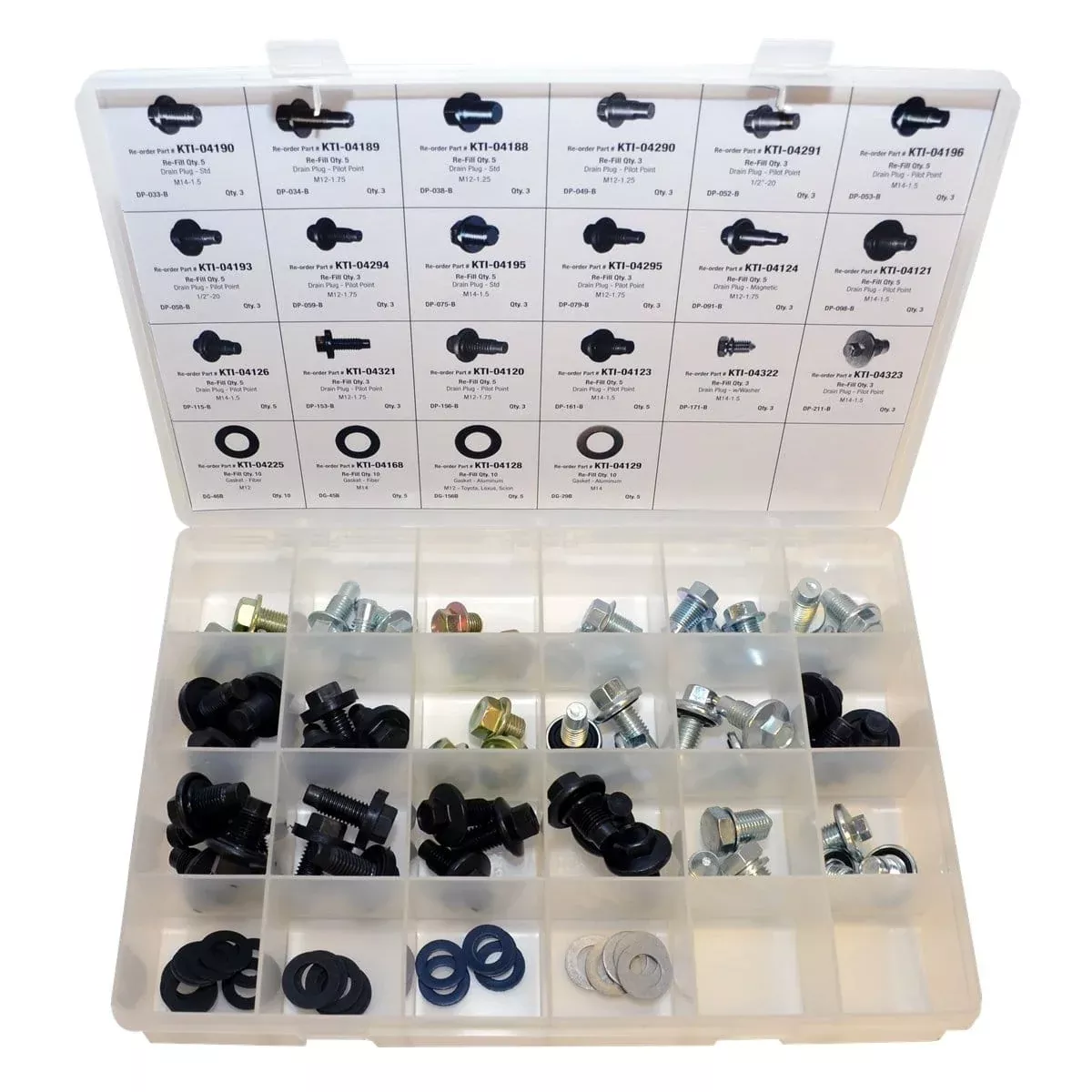 K Tool International DY-DPA-6 Drain Plug & Gasket Assortment Kit