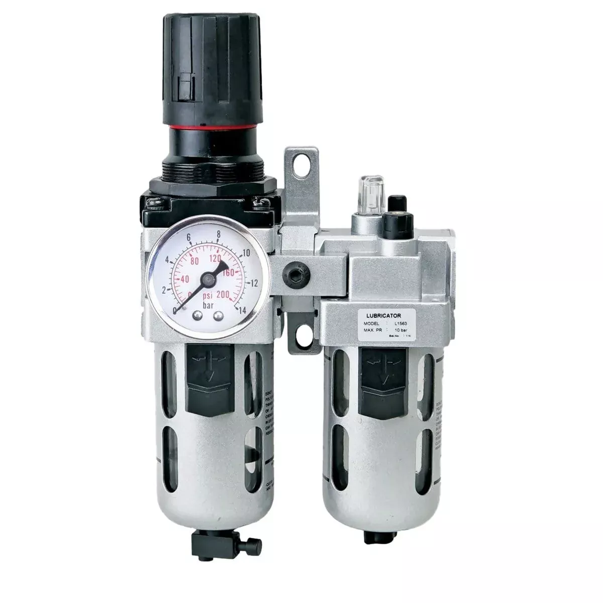 K Tool International FRCLM149234-S/WG Filter-Regulator And Lubricator, Intermediate 2 Pc