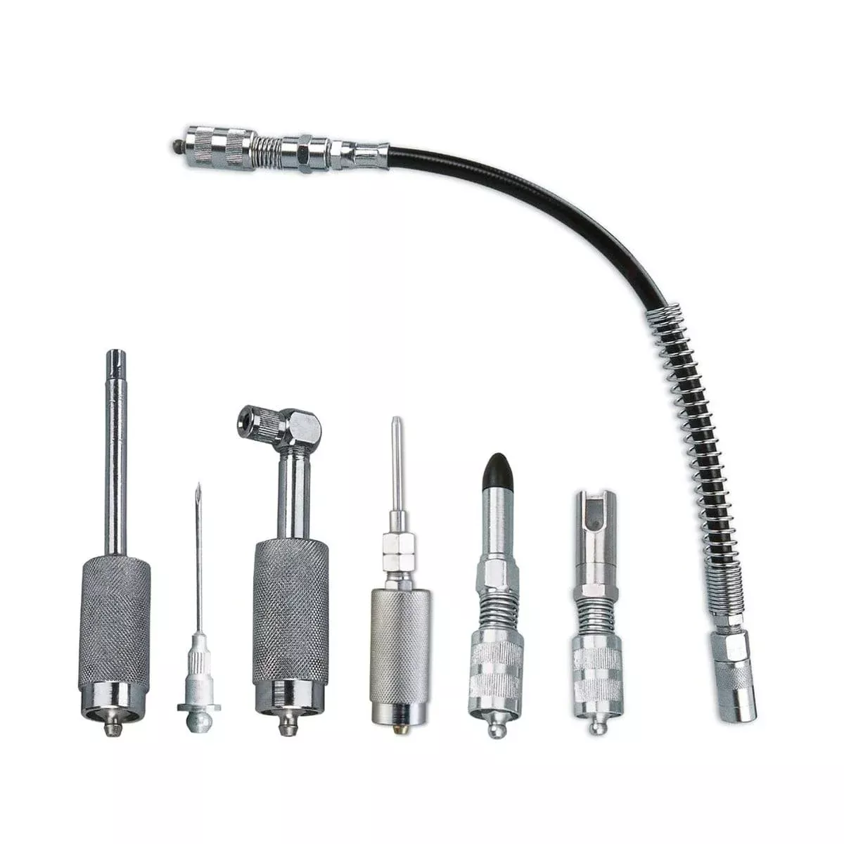 K Tool International GAK/7 Quick Connect Grease Gun Accessory Kit, 7 Pc