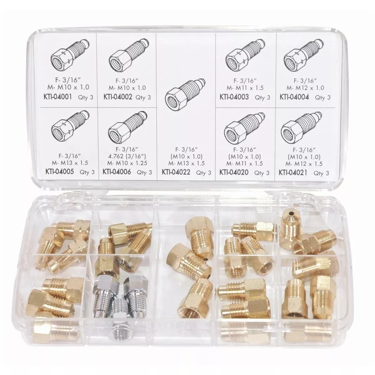 K Tool International KTI-00001 27 Pc Brake Adapter Kit