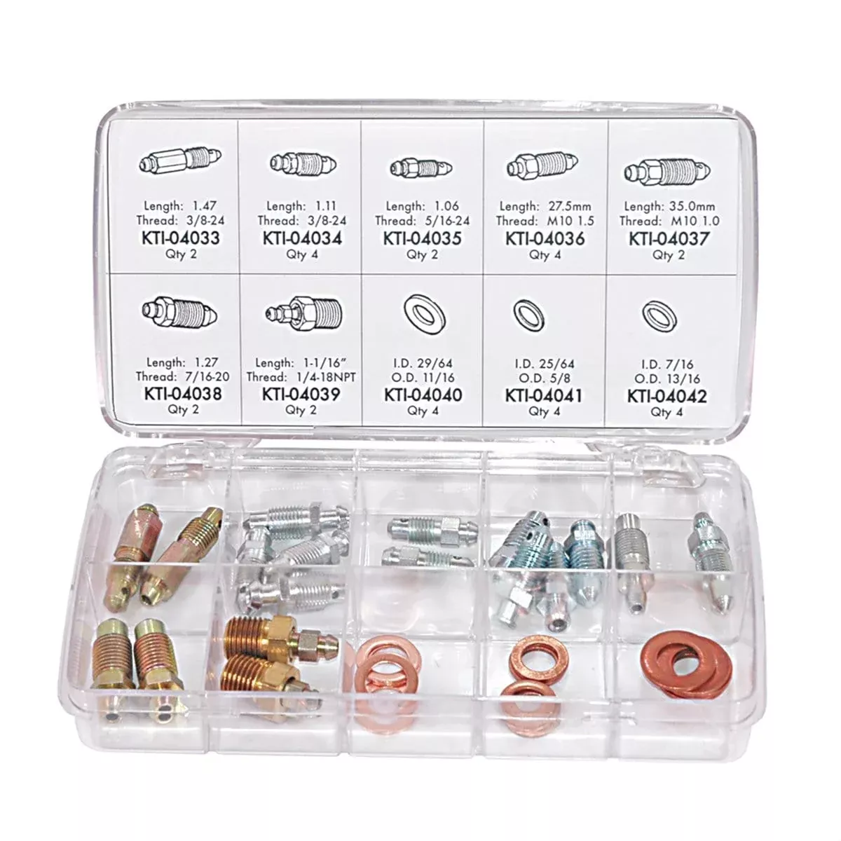 K Tool International KTI-00006 Bleeder Screw Kit