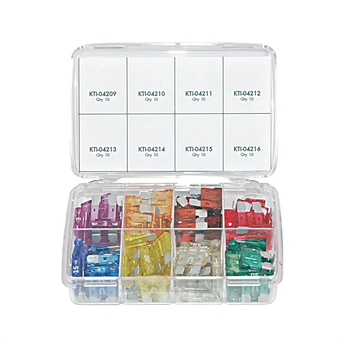 K Tool International KTI-00021 80Pc Ato Plug-In Fuse Assortment Kit