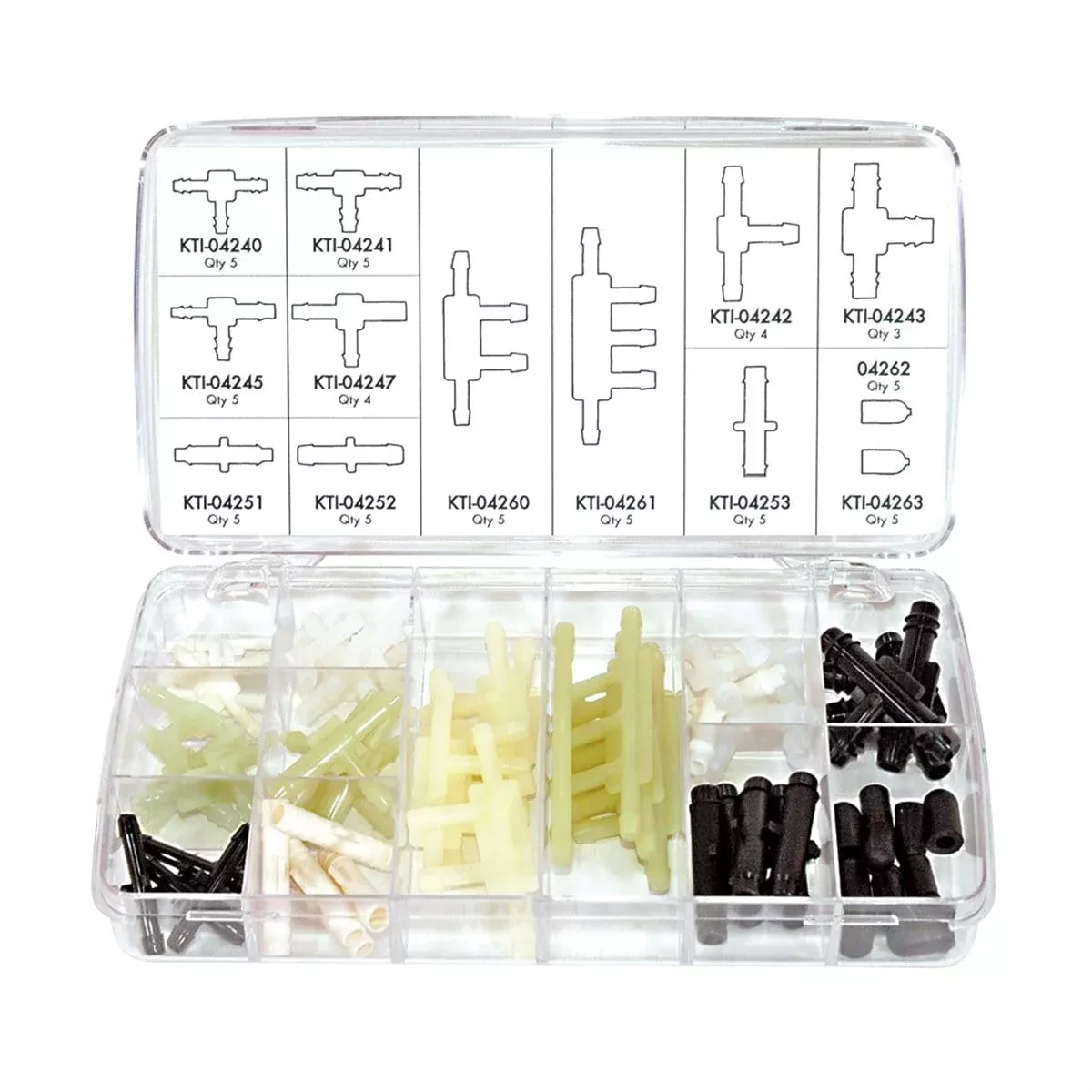 K Tool International KTI-00042 Vacuum Tee Kit- 56 Piece