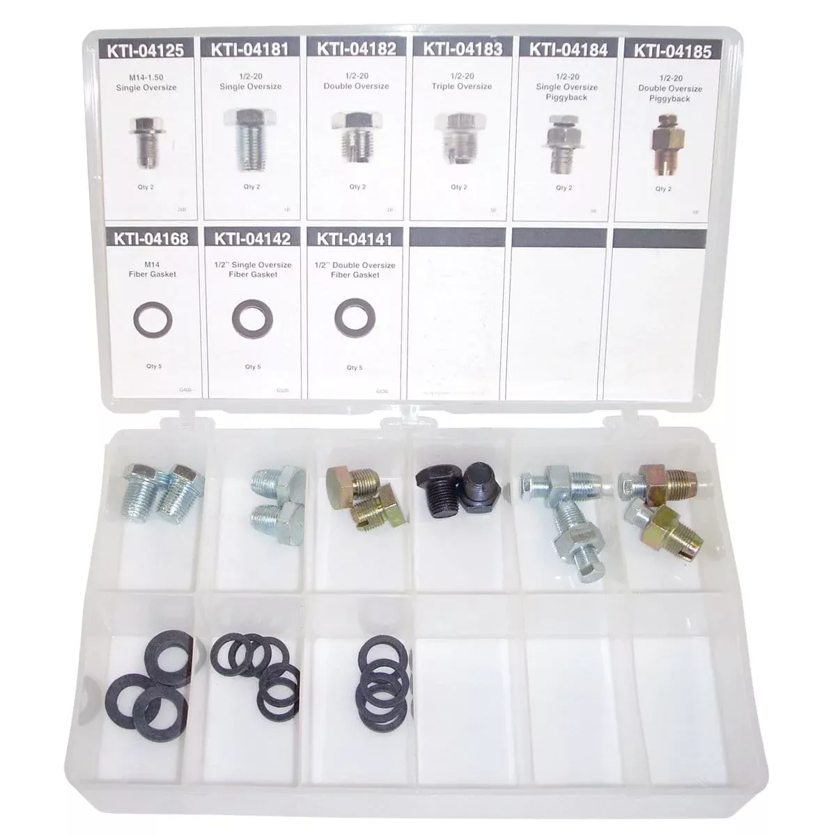 K Tool International KTI-00059 27-Piece Oversize Drain Plug & Gasket Assortment