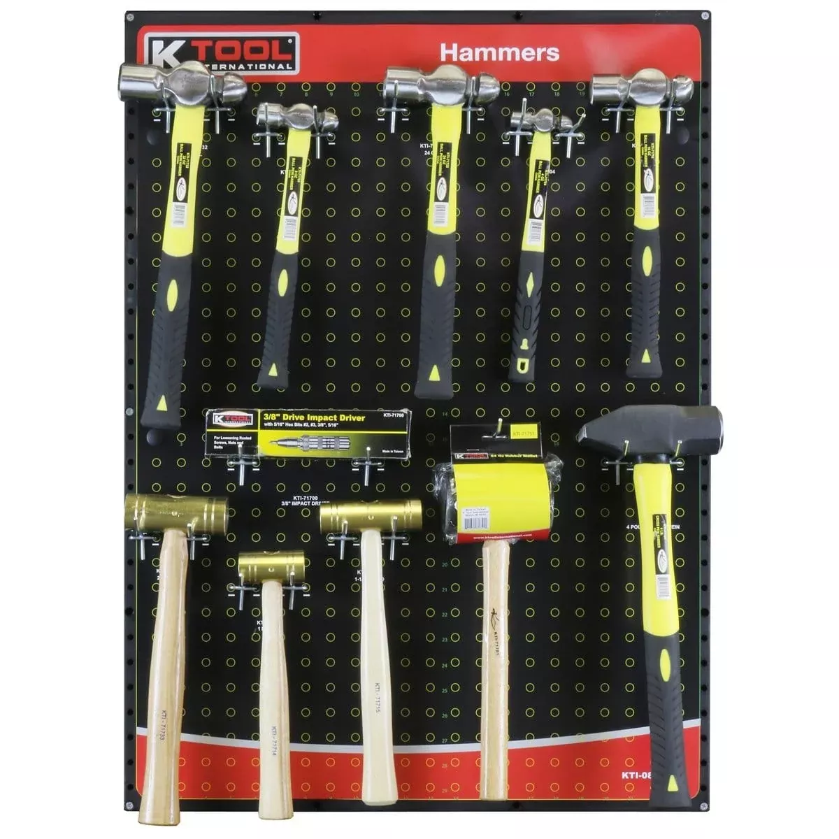 K Tool International KTI-0820 Hammer Display Board
