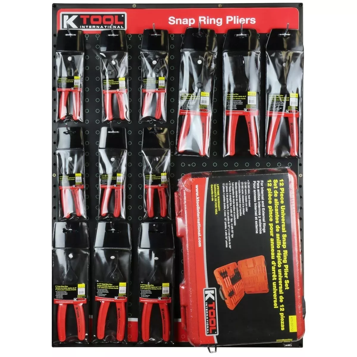 K Tool International KTI-0821 Snap Ring Pliers Display