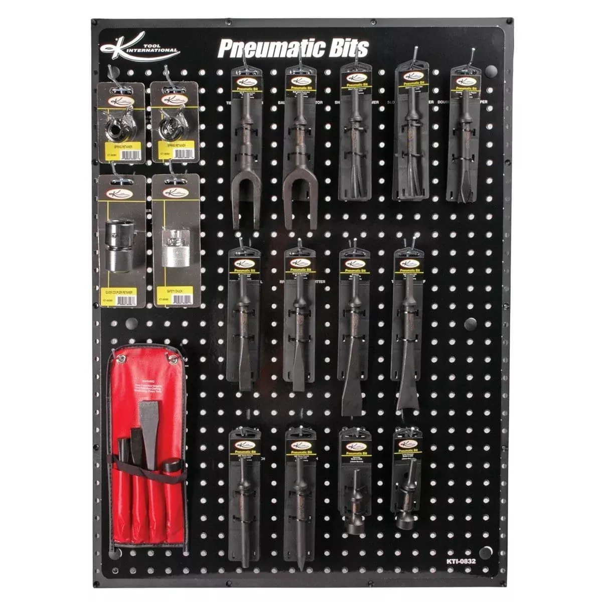 K Tool International KTI-0832 Pneumatic Bits Display Assortment (Display Board N