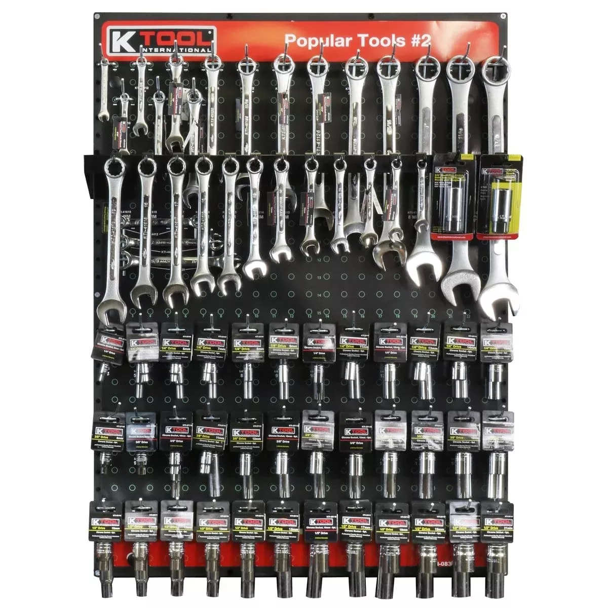 K Tool International KTI-0835 Popular Tools #2 Display Assortment