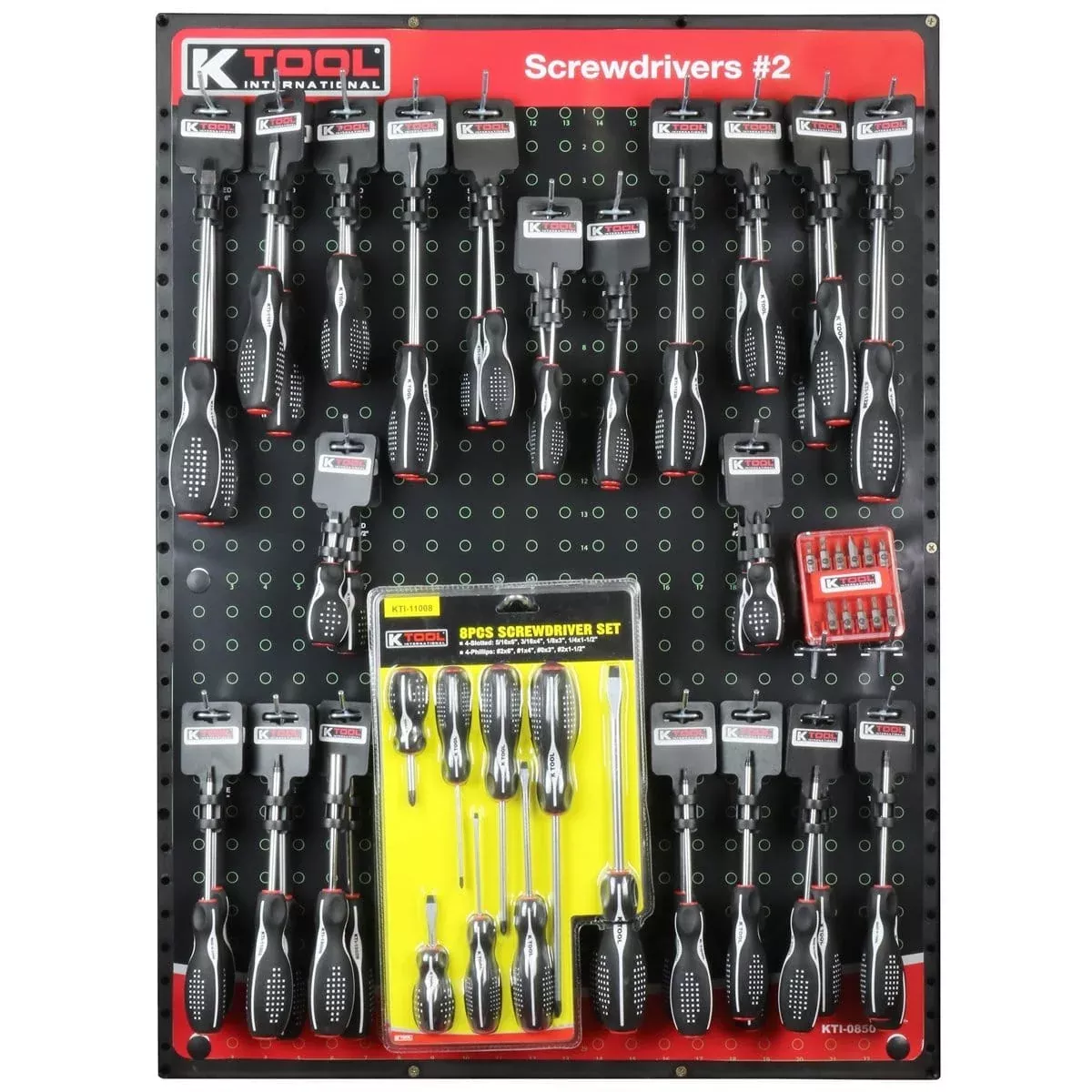 K Tool International KTI0850 Screwdrivers Display Assortment (2 Of 2) (Display