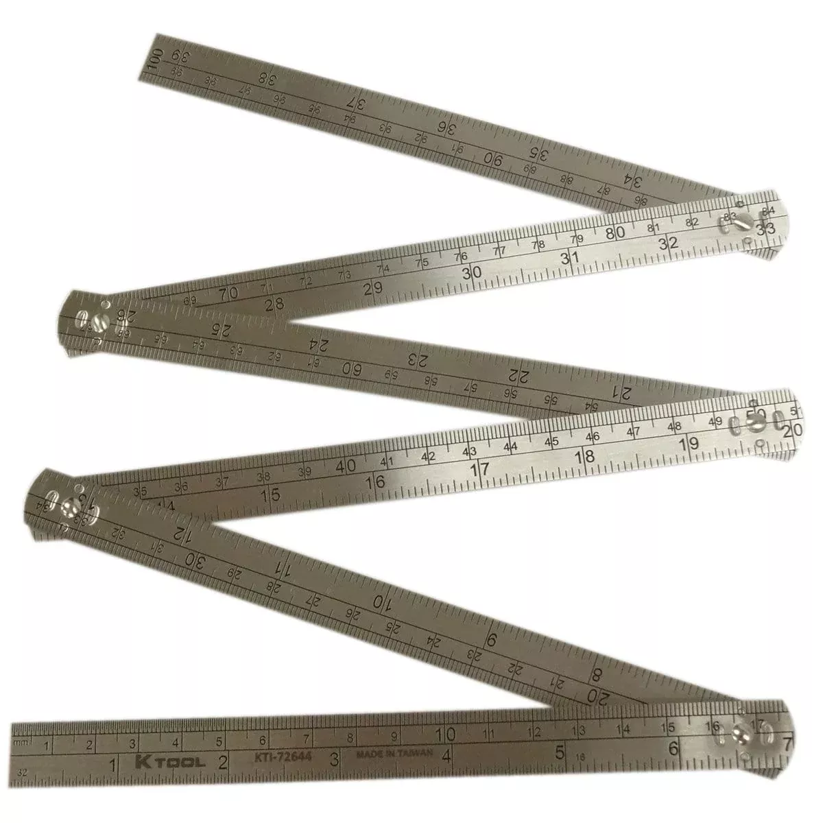 K Tool International KTI72644 Steel Folding Rule 3 Length