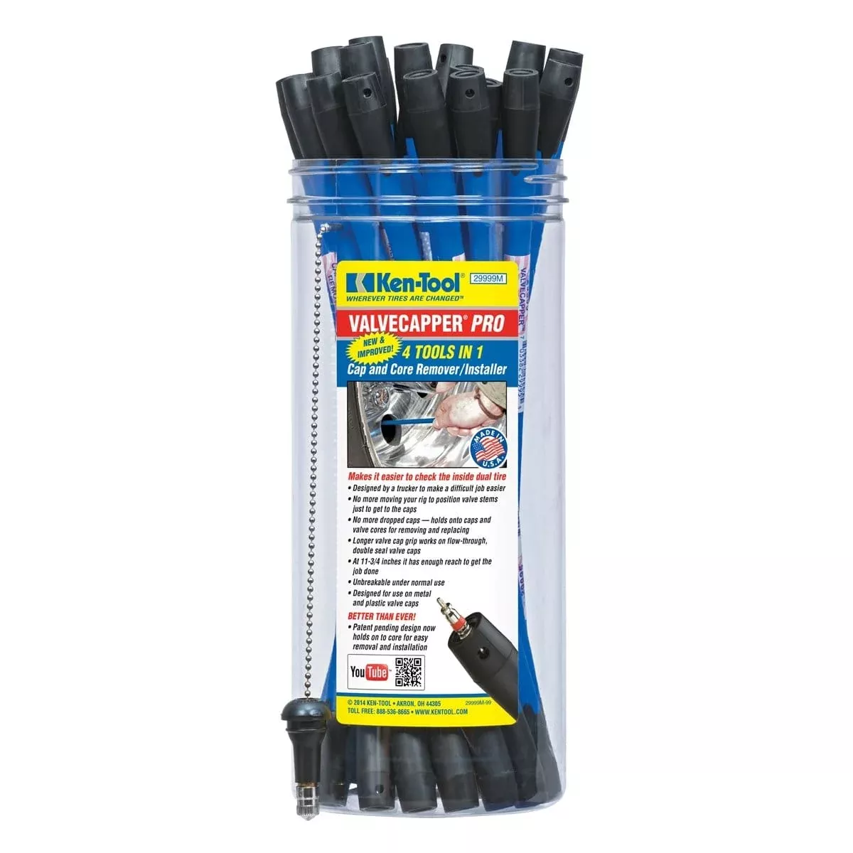 Ken-tool 29999M Valvecapperpro 25 Pc Counter Display