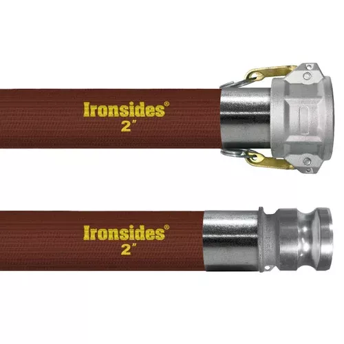Kuriyama Ironsides 1 1/2 in. 150 PSI PVC Layflat Water Discharge Hose Assemblies w/ C x E Ends