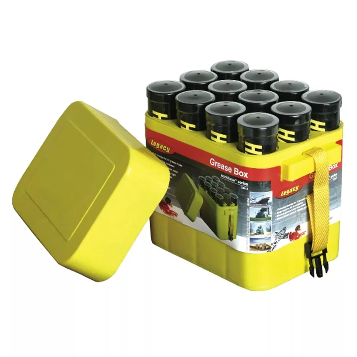 Legacy Manufacturing GCB12 Grease Box: 12-Pk Cont For Grease Cartridges