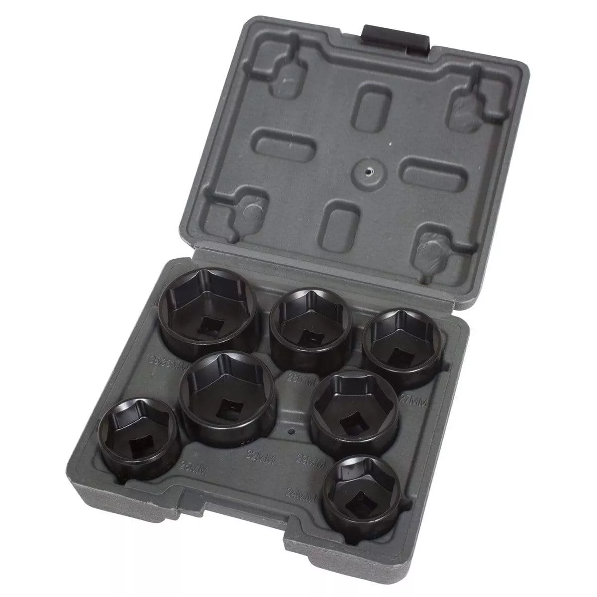 Lisle 13270 Low Profile Filter Socket Set, 7Pc