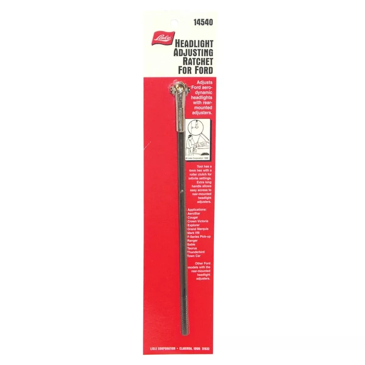 Lisle 14540 Headlight Adjust Ratchet For Ford