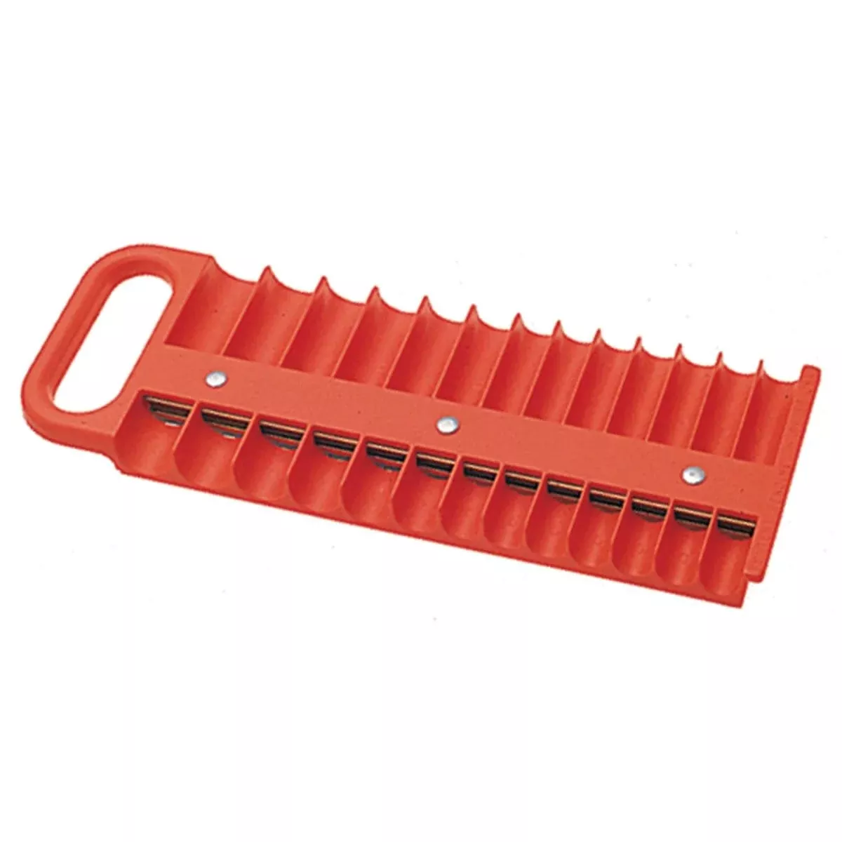 Lisle 40120 Socket Holder Magnetic 1/4In Dr F/26 Sockets Red