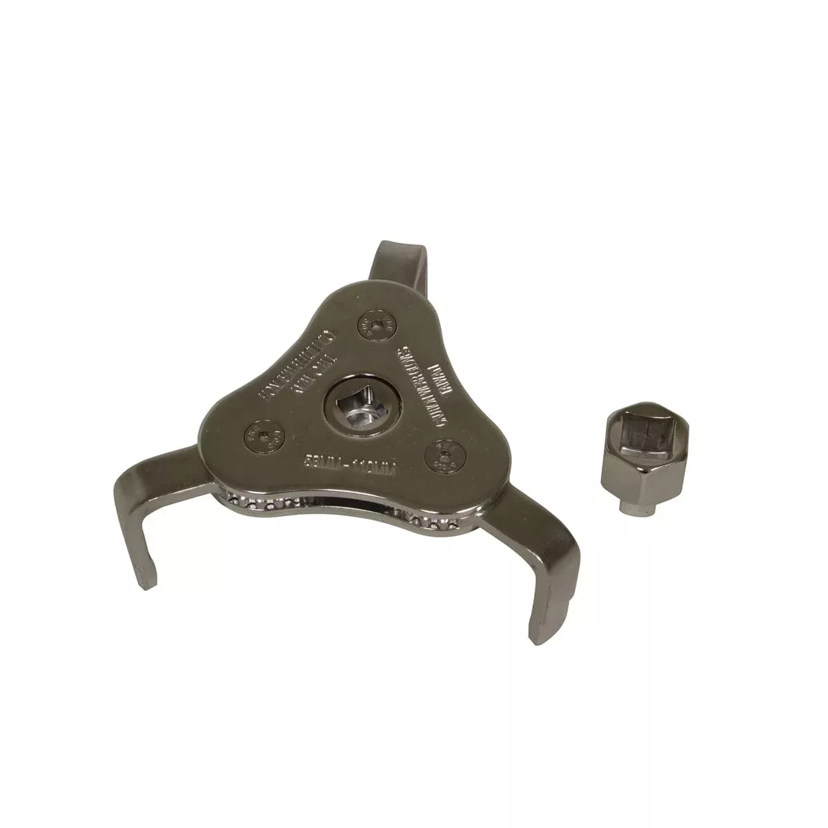Lisle 63850 58-110Mm 3 Jaw Wrench & Adapter