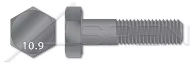 M24-3.0 X 260mm DIN 931 / ISO 4014, Metric, Hex Head Cap Screws Bolts, Part Thread, Class 8.8 Steel, Plain