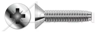 M5-0.8 X 25mm DIN 7500 Type ME, Metric, Thread Rolling Screws, Flat Pozidriv Alternative Drive, A2 Stainless Steel