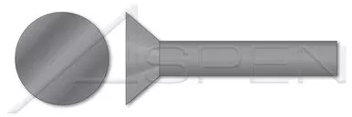 M5 X 10mm DIN 661 / ISO 1051, Metric, Solid Rivets, Flat Countersunk Head, Steel