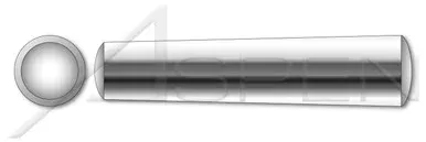 M6 X 80mm DIN 1 Type B / ISO 2339, Metric, Standard Tapered Pins, 303 Stainless Steel