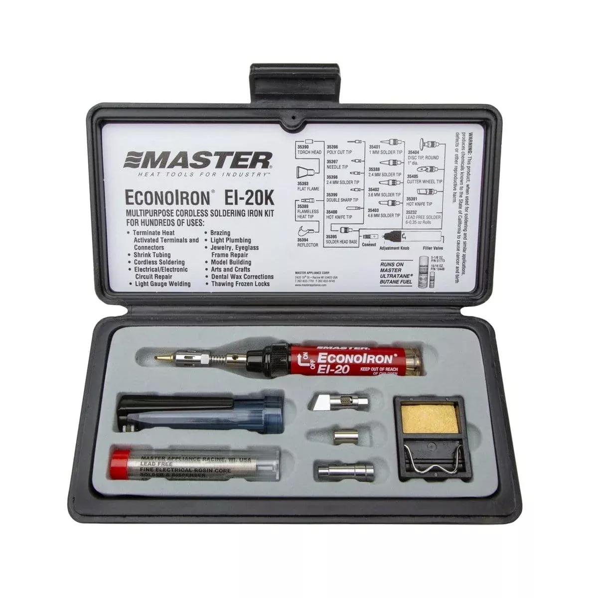 Master Appliance EI-20K Econoirons Solder Iron Kit
