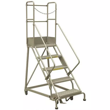 MFRLC355 5 Step Steel Rolling Ladder - 1