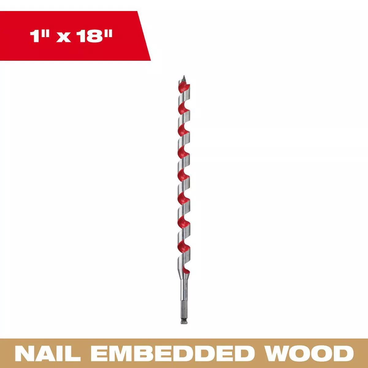 Milwaukee 1″ x 18″ Ship Auger Bit 48-13-6000