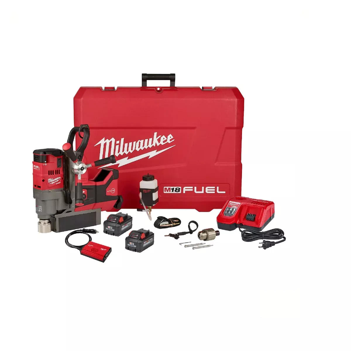 Milwaukee 2788-22HD M18 Fuel 1-1/2″ Lineman Magnetic Drill Kit