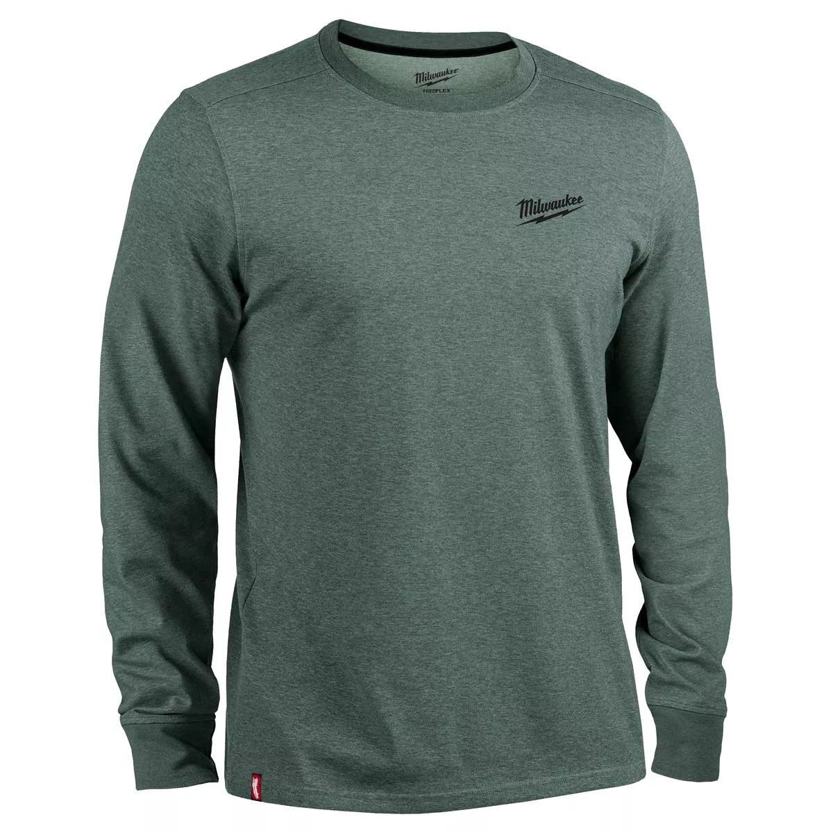 Milwaukee Hybrid Tee– LS Dark Green XL 604E-XL