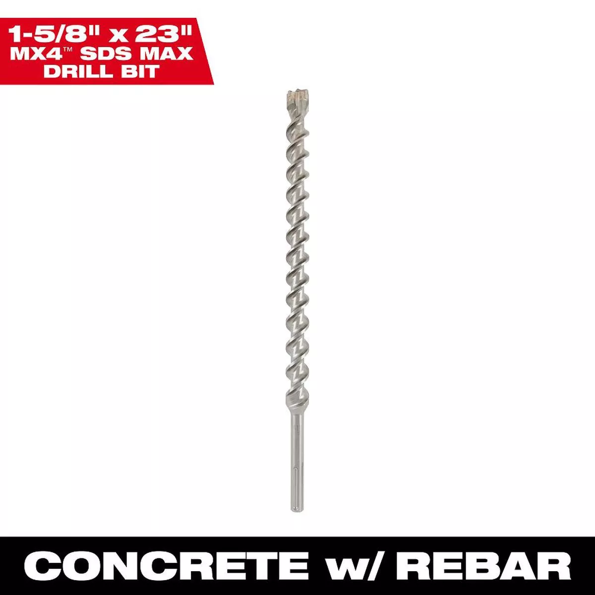 Milwaukee MX4 4-Cutter SDS Max Rotary Hammer Drill Bit 48-20-3991