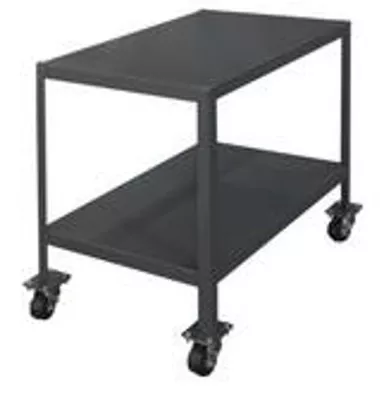 Mobile Medium Duty Machine Tables - 2 Shelves