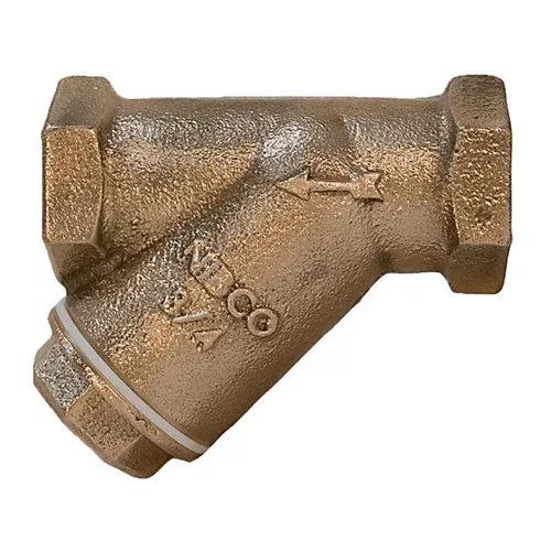 NIBCO Bronze 3/4 in. Y-Strainer – 20 Mesh Solid Cap & Threaded Ends
