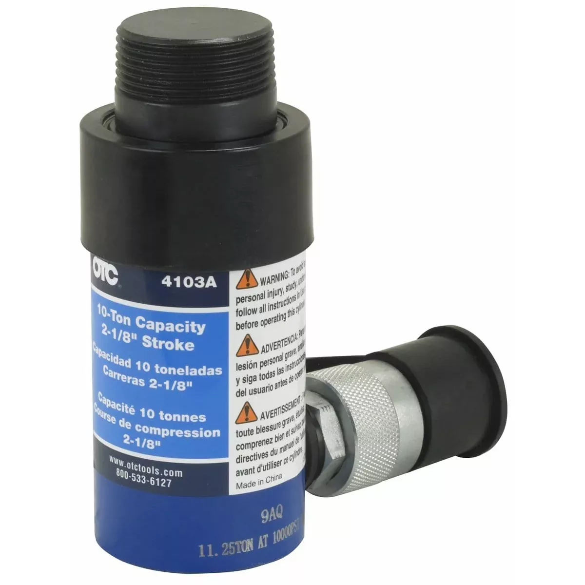 OTC 4103A Hydraulic Single Acting Cylinder, 10 Ton
