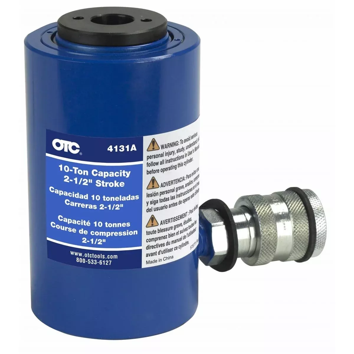 OTC 4131A 10-Ton Hollow-Center 2-1/2" Cylindeer