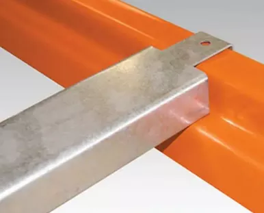 Pallet Rack Double Flanged Cross Bars - Galvanized Finish - 3