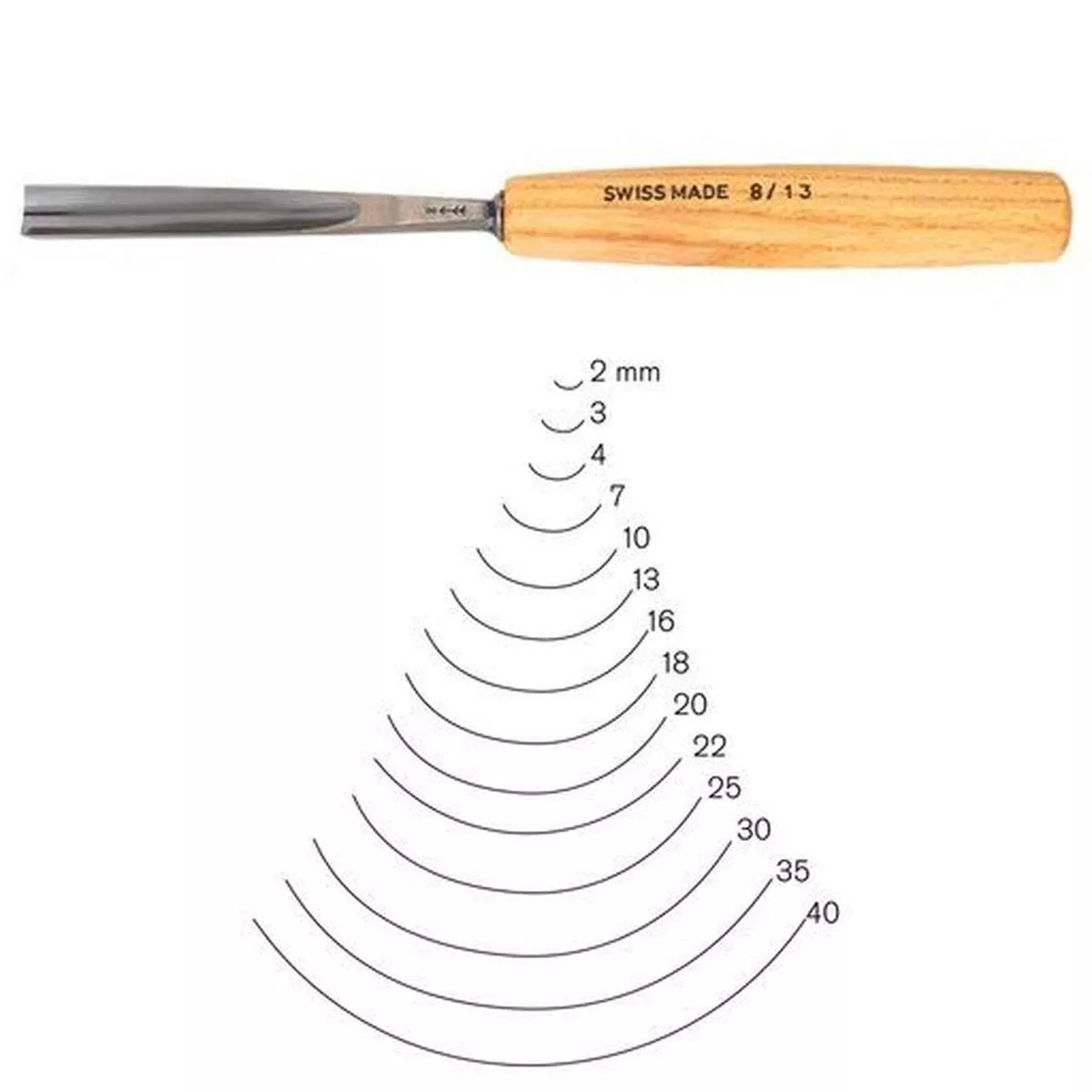 Pfeil | # 8 Sweep Straight Gouge 30mm