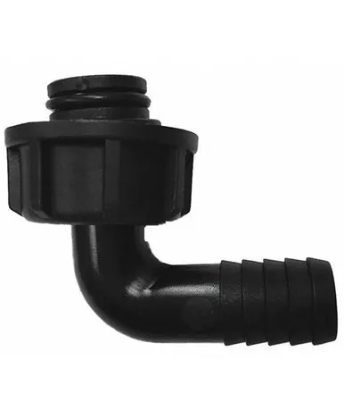 Piusi R1819400A 3/4'' Dia. 90 Degree Internal Fitting + 1'' BSP Nut (Urea/Small)