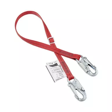 Polyester Webbing Single-Leg Adjustable Lanyard with Two Snap Hooks – 1″ wide | Dynamic Safety