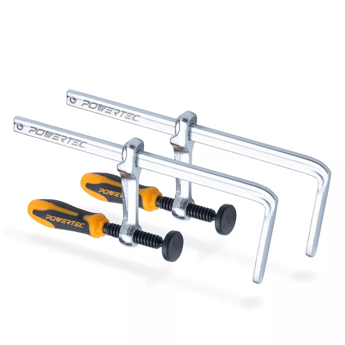 Powertec Quick Screw Guide Rail Clamps 7″ x 2-3/8″