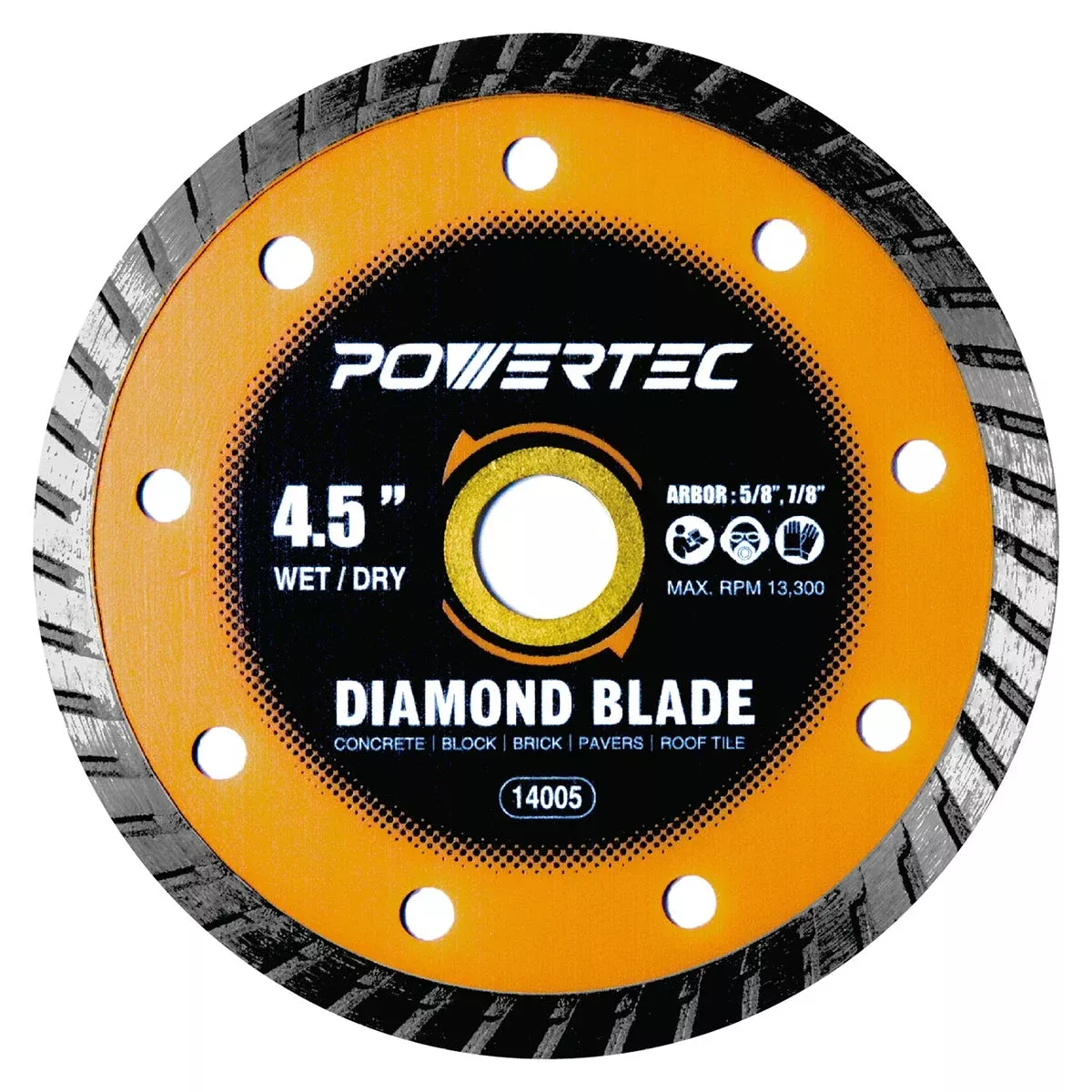 Powertec Turbo Diamond Saw Blade| 4-1/2″