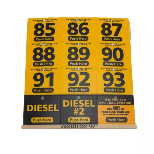 RDM WU008231-0001 85-93 Octane Actuator Decal Kit – Helix