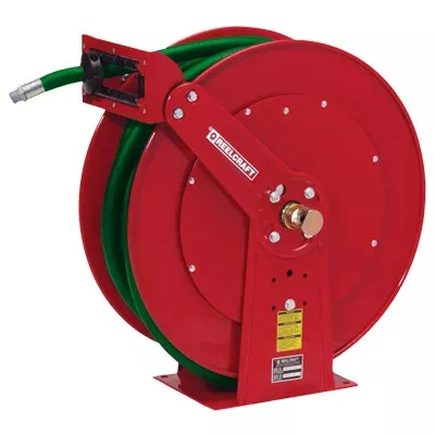 Reelcraft Dual Pedestal Fuel Hose Reels – Reel with 3/4 in. x 75 ft. BC Marina Hose
