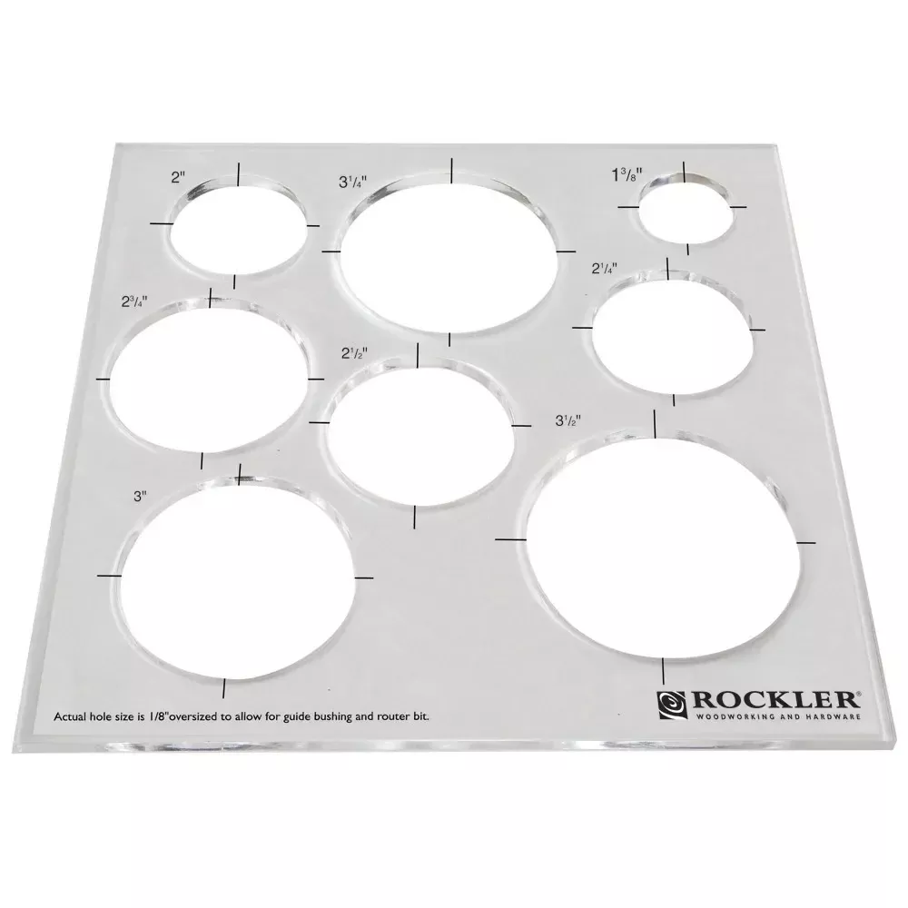 Rockler 34499 Circle/Grommet Templates