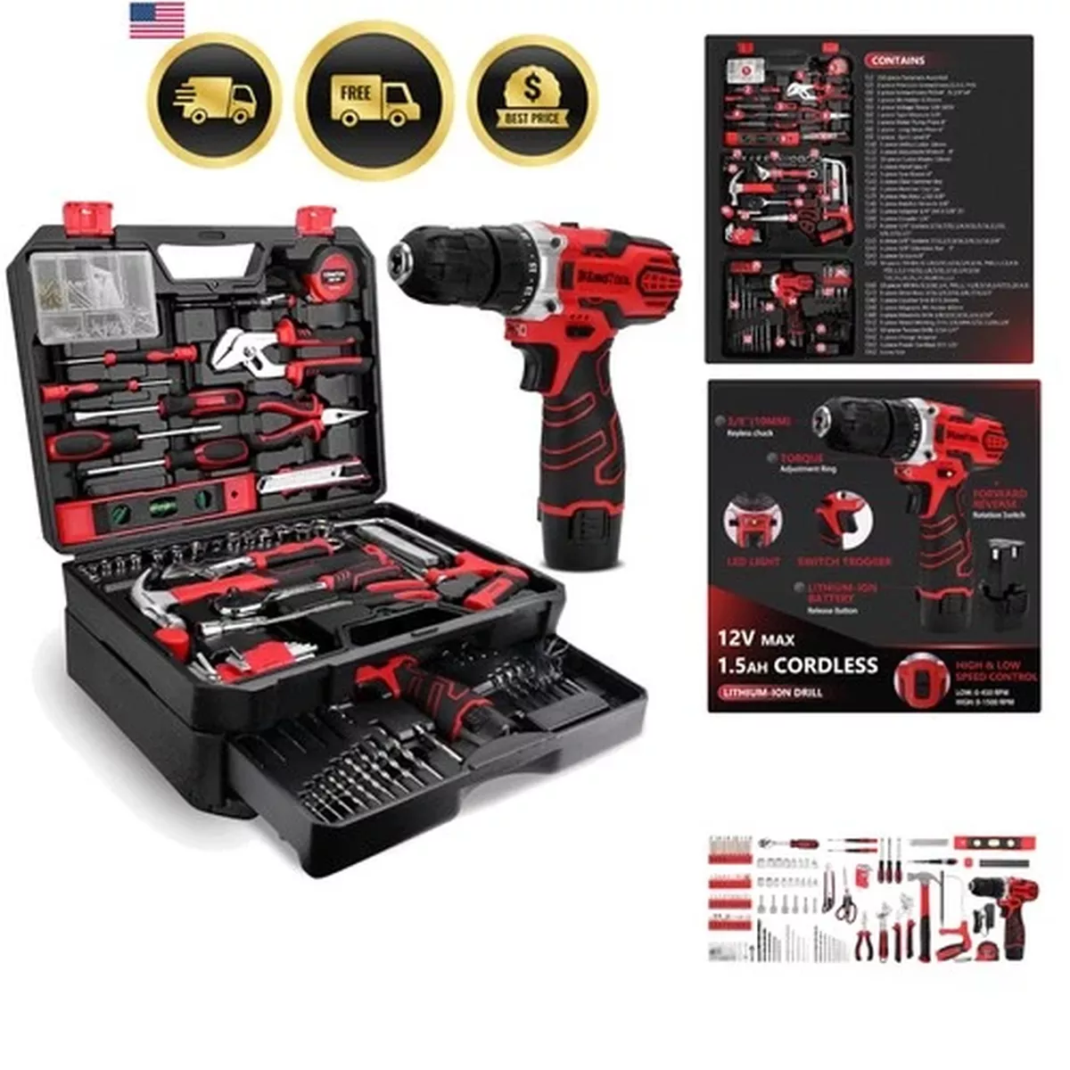 Ryobi 18V ONE+ HP Brushless Sander & Router Kit Lithium-Ion Battery Tools