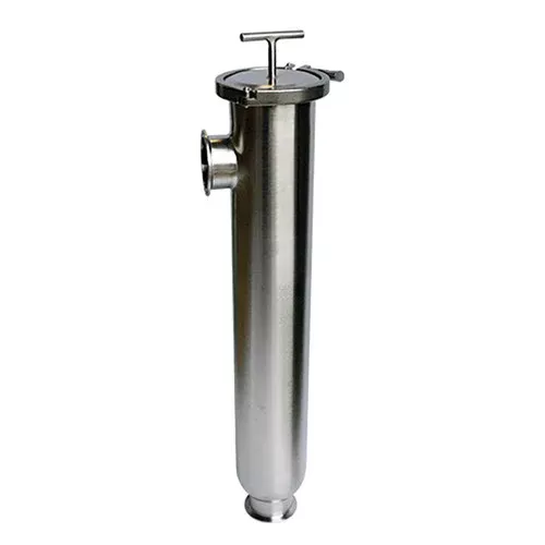 Sani-Matic 2 1/2 in. 316L SS Short Angle Line Strainer W/ End Inlet